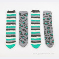 Coral fleece warm striped socks